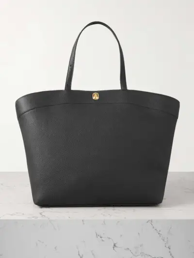 Tondo Large Textured-Leather Tote