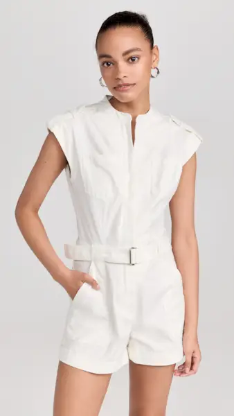 Simkhai Tinka Belted Romper