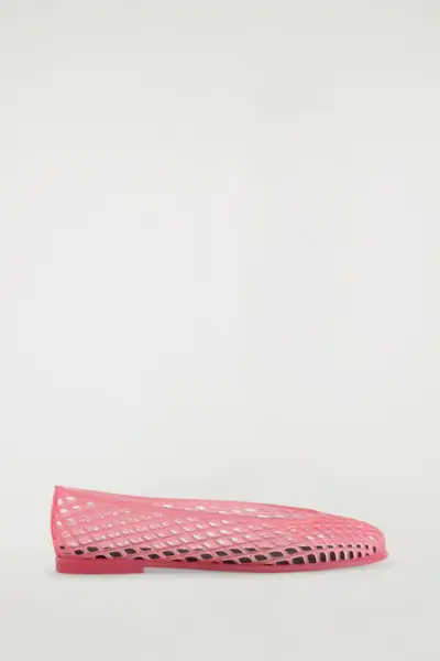 Cut-Out Jelly Ballet Flats