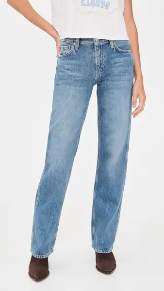 Re/done 90s Mid Rise Loose Jeans
