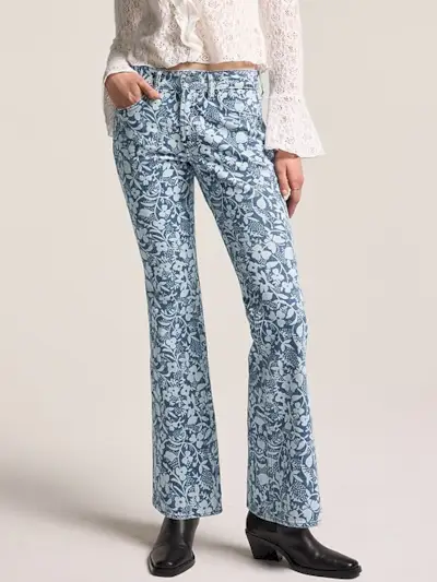 Old Navy X Anna Sui Slim Boot Cut Jeans