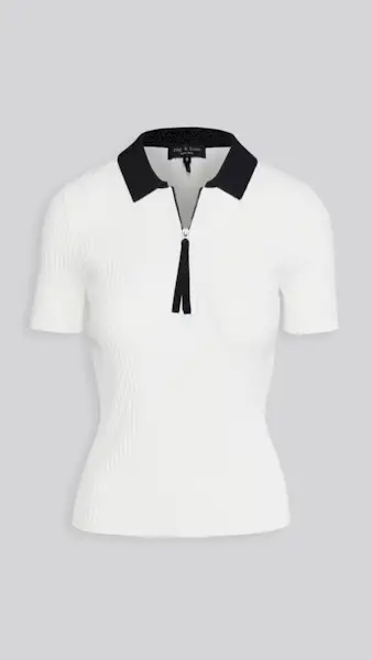 Rag & Bone + Cadee Viscose Polo