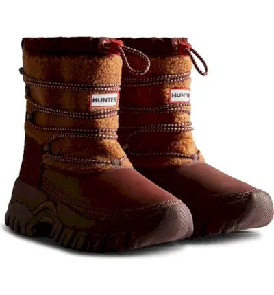 Hunter + Wanderer Faux Shearling Waterproof Boot