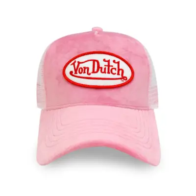 Von Dutch + Pink Crush Velvet Trucker