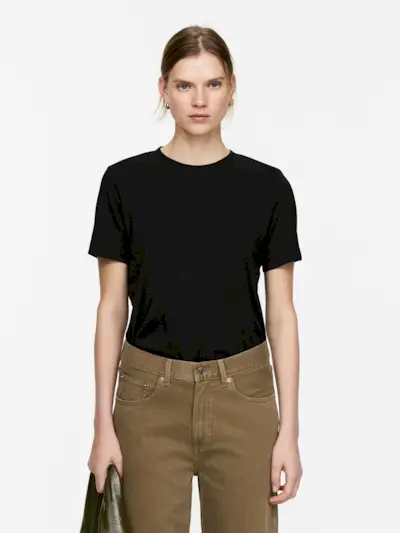 Lily Lightweight T-Shirt – Black – Women – Arket Gb