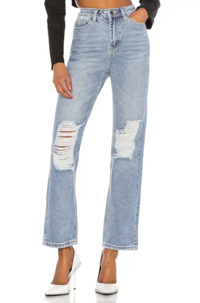 Superdown x Draya Michele + Agatha Straight Leg Jeans