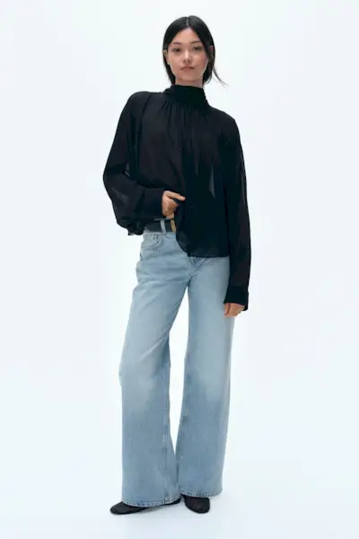 Bleecker High Rise Wide Leg Jeans