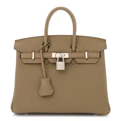 Hermès + Togo Birkin 25 Beige Marfa