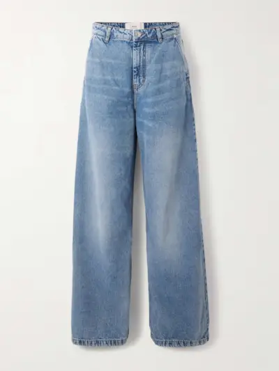 Mid-Rise Wide-Leg Jeans