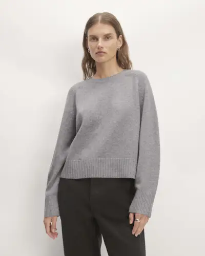 The Cashmere Boxy Crew Sweater