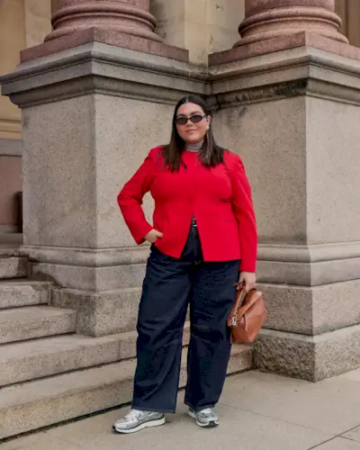 Ana Escalante wearing jeans.