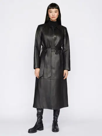 Frame + Clean Leather Trench