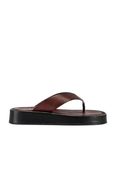 Alohas + Overcast Sandal in Burgundy