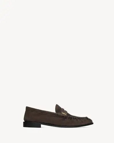 Women's Le Loafer Supple in Suede in Dark Chocolate