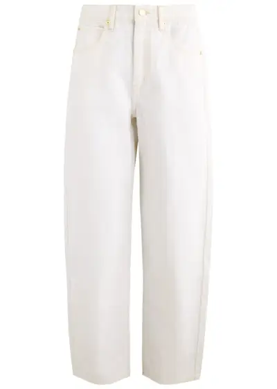 Low Slung Barrel-Leg Jeans