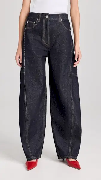 Tibi Indigo Denim Sid Jeans