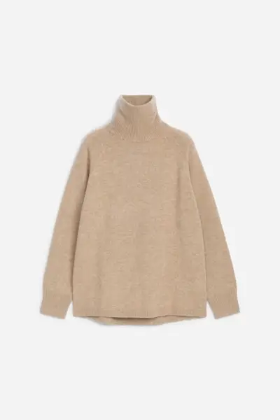 Roll-Neck Cashmere-Wool Jumper