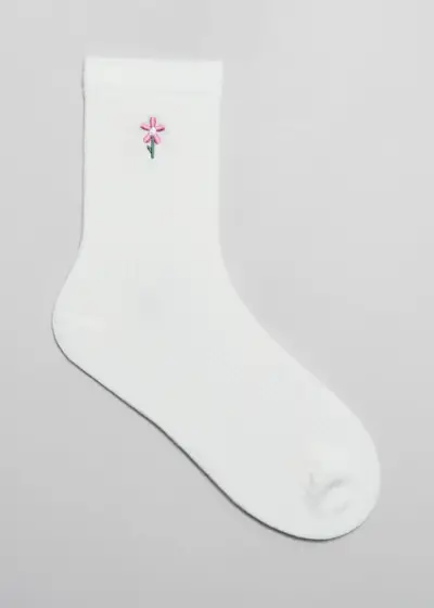 Embroidered Ankle Socks