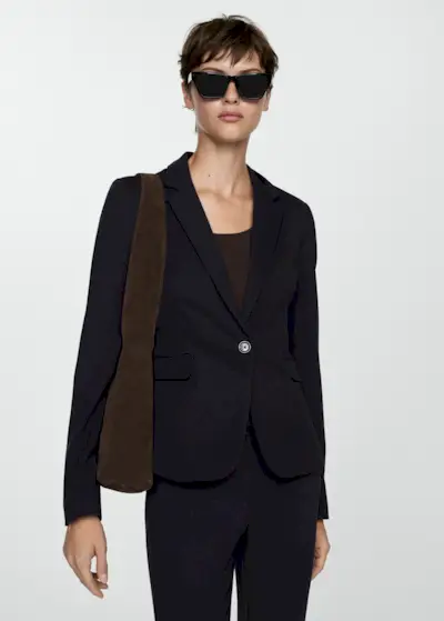 Suit Blazer With Pockets