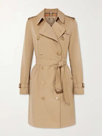 Kensington Organic Cotton-Gabardine Trench Coat