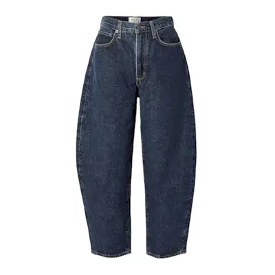 Balloon High-Rise Barrel-Leg Jeans