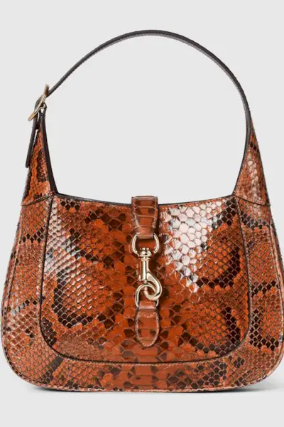 Gucci Jackie Small Python Shoulder Bag
