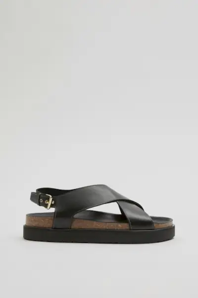 Criss-Cross Leather Sandals