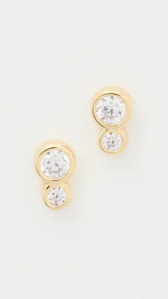 Double Round Earrings