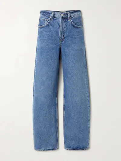 Low Curve Mid-Rise Wide-Leg Jeans