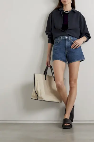 Agolde + Parker Long Loose Vintage Shorts