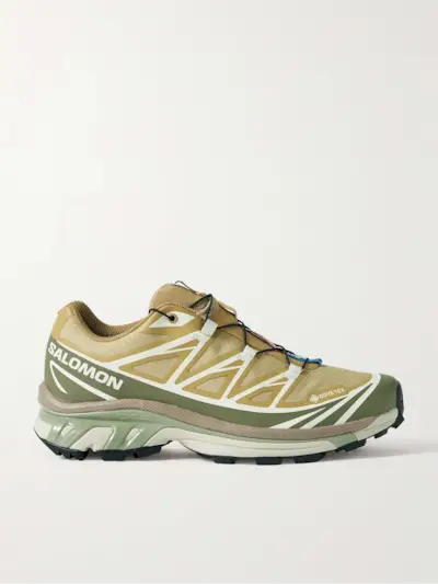 Xt-6 Gore-Tex Rubber-Trimmed Canvas-Jacquard Sneakers
