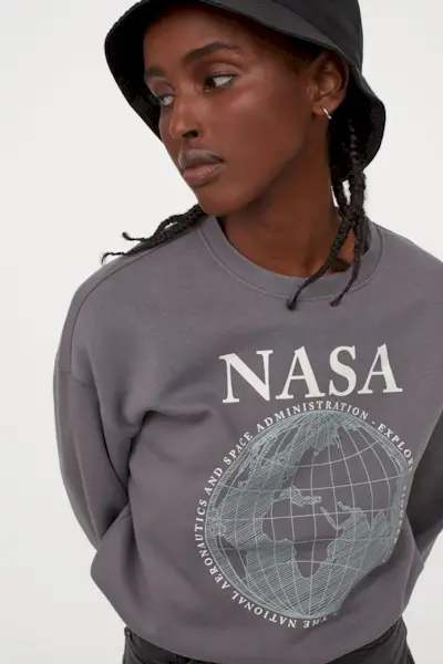 H&M + Cotton-Blend Sweatshirt