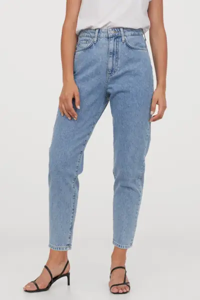 H&M + Mom Loose-Fit Ultra High Jeans