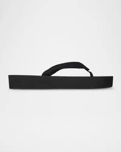 Dune Cotton Flatform Thong Sandals