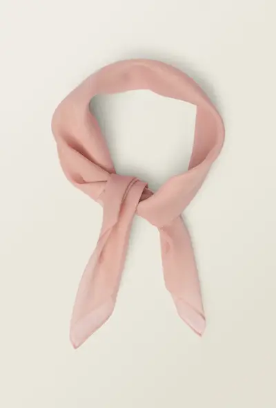 Mango, Plain Chiffon Scarf