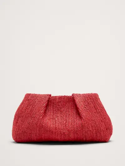 Raffia Clutch