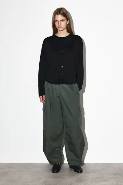 Utility Barrel-Leg Trousers