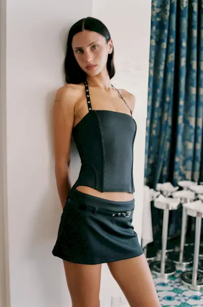 Iris Skort | Black Check