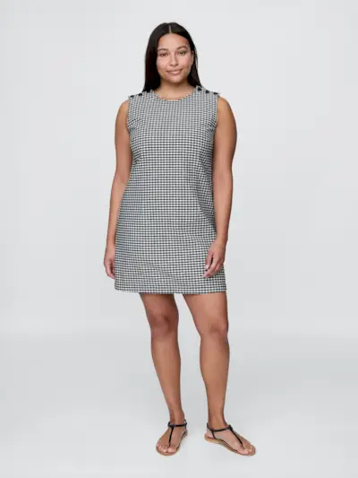 Gap × DÔen Gingham Denim Mini Dress