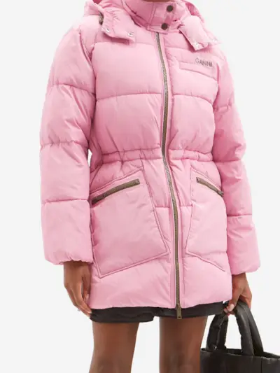Ganni + Hooded Padded Coat