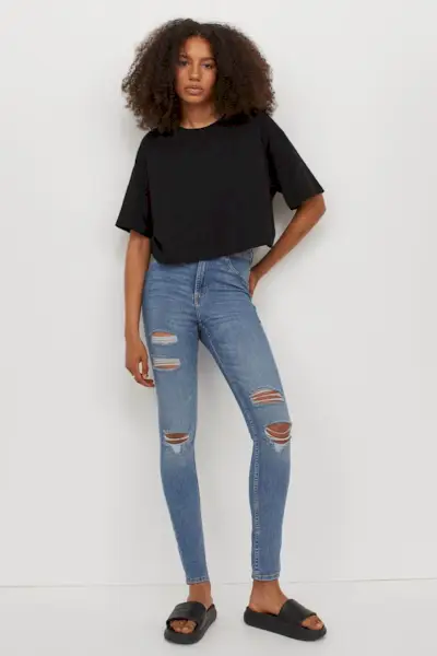 H&M + Super Skinny High Jeans