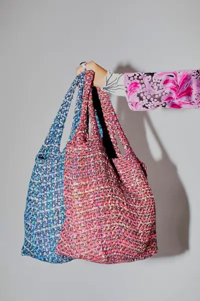 Fp X Anna Sui + Multi Tweed Tote Bag