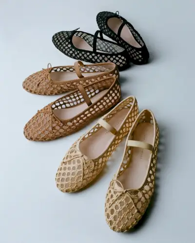 Loeffler Randall Leonie Ballet Flats in different colors.