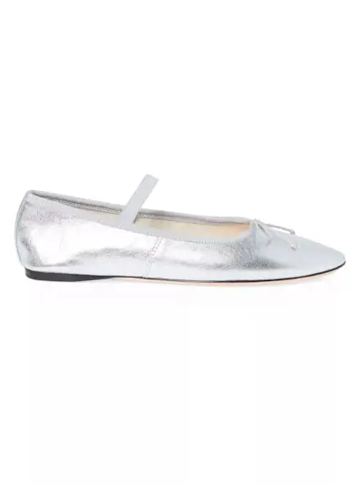 Leonie Metallic Leather Ballet Flats