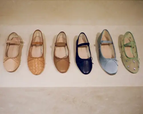 Loeffler Randall Leonie Ballet Flats in different colors.