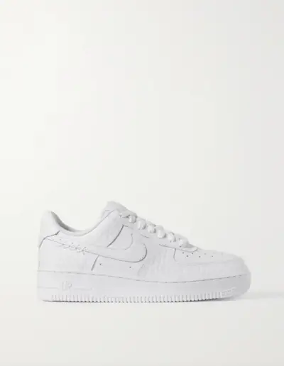 Nike + Air Force 1 '07 Textured Leather Sneakers