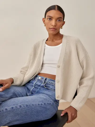 The Reformation + Elke Cotton Cardigan