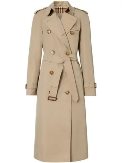 Burberry + Cotton Gabardine Trench Coat