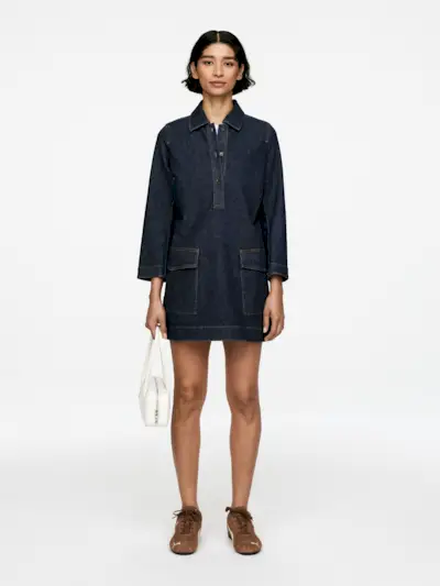 Denim Dress – Dark Blue – Women – Arket Gb