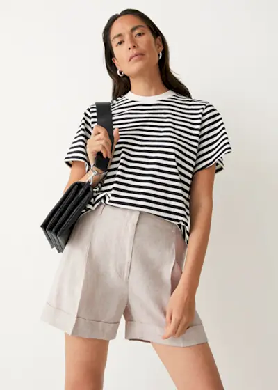 & Other Stories + Wide Sleeve Crewneck T-Shirt